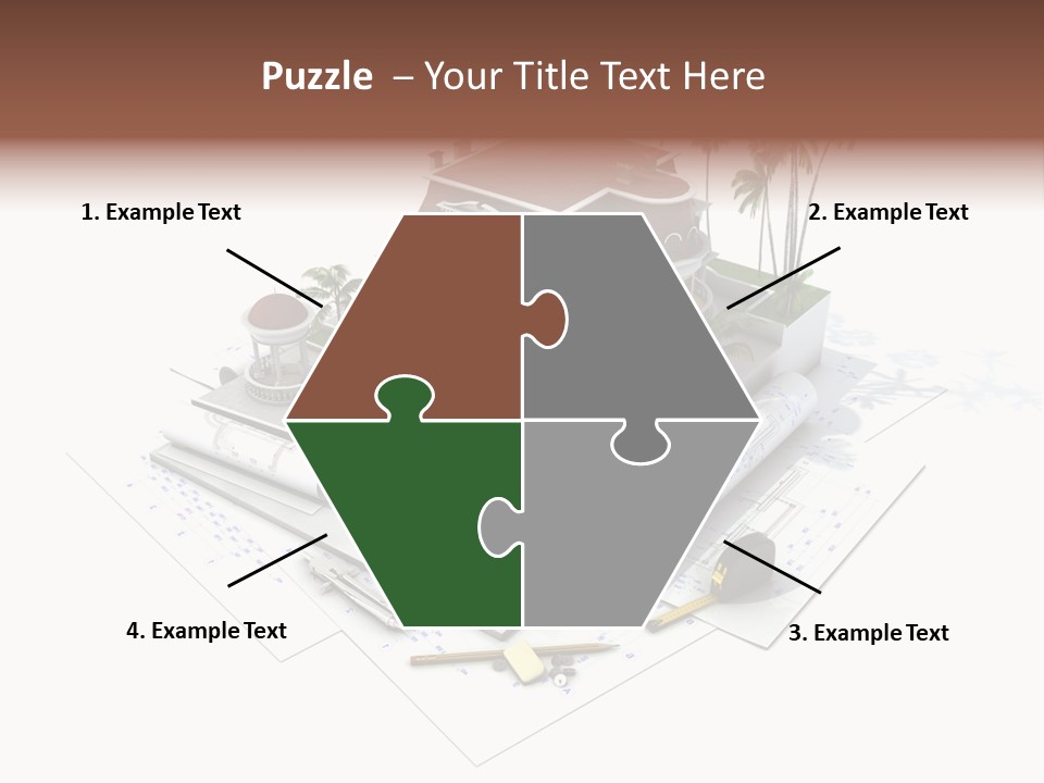 Cottage Facade Structure PowerPoint Template