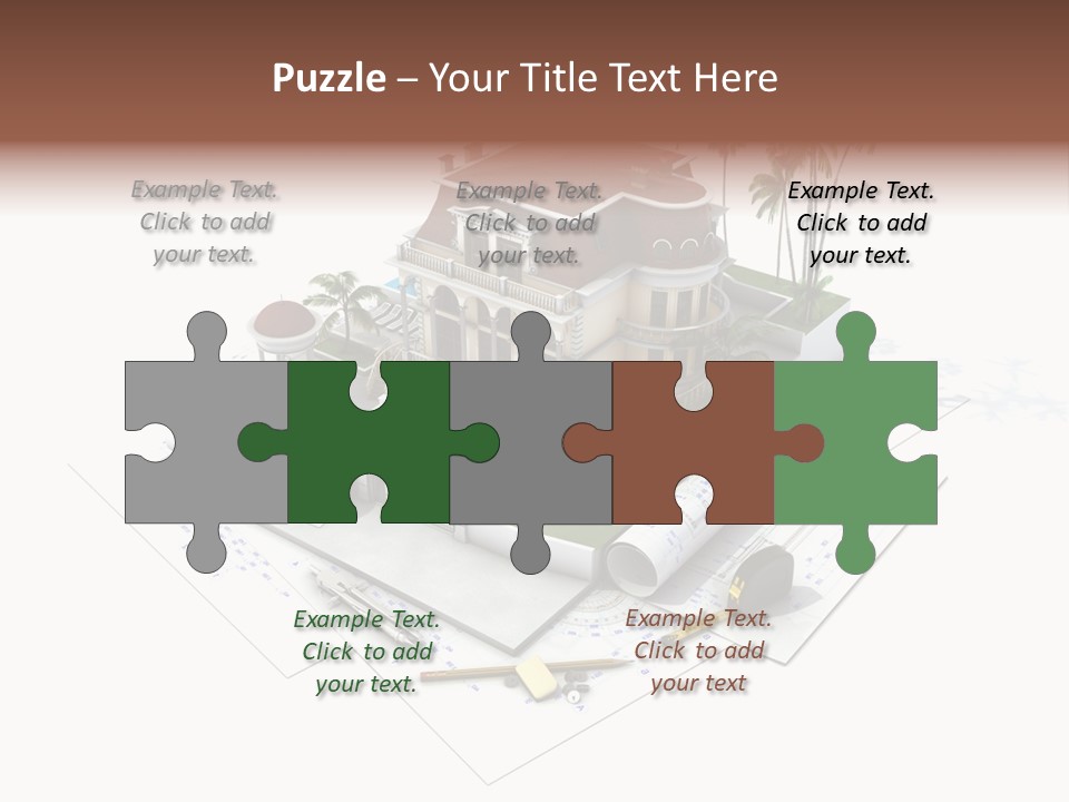 Cottage Facade Structure PowerPoint Template