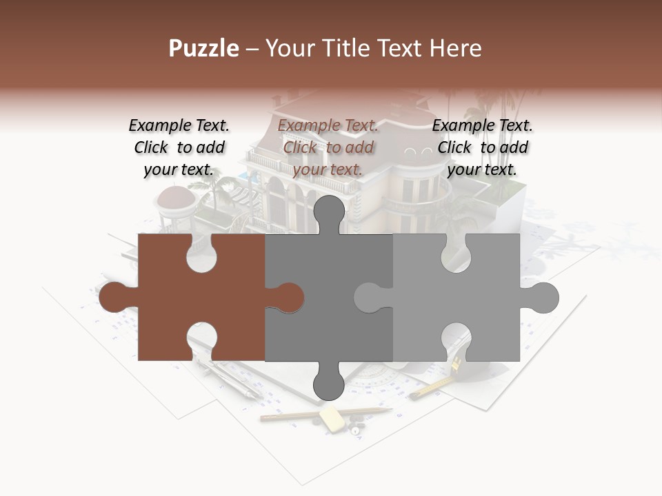 Cottage Facade Structure PowerPoint Template