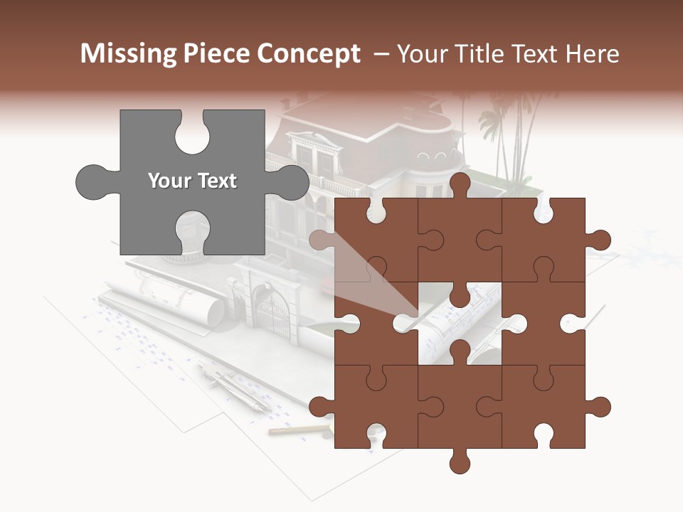 Cottage Facade Structure PowerPoint Template