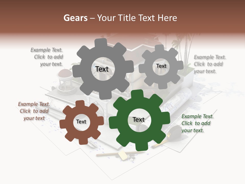Cottage Facade Structure PowerPoint Template