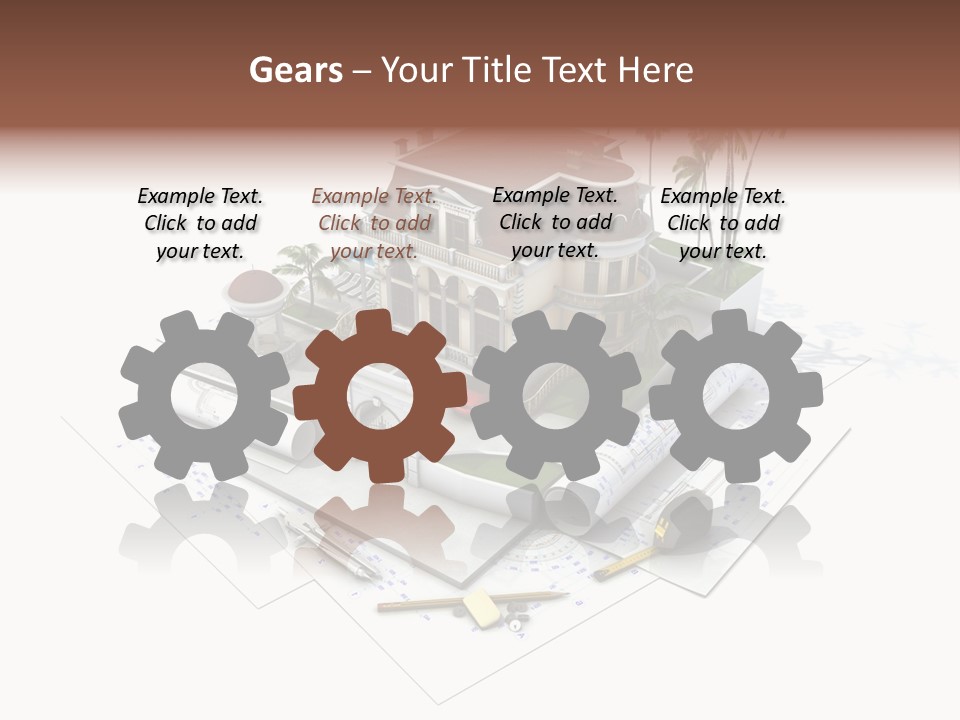 Cottage Facade Structure PowerPoint Template