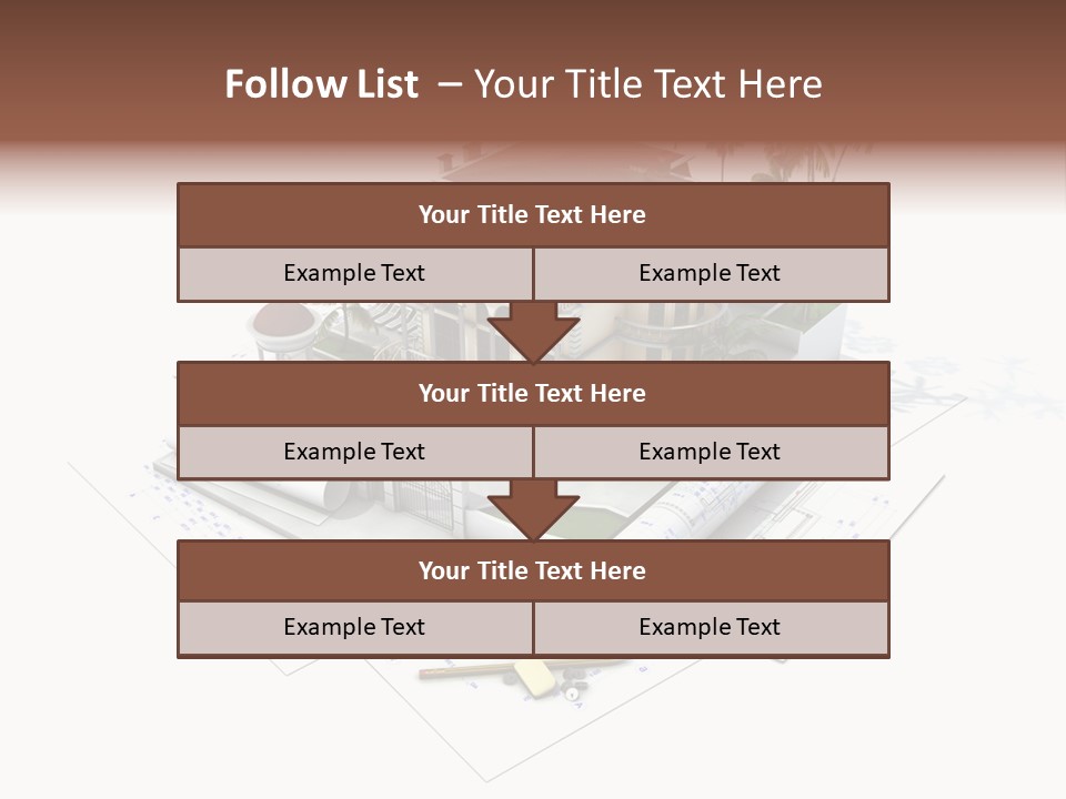 Cottage Facade Structure PowerPoint Template