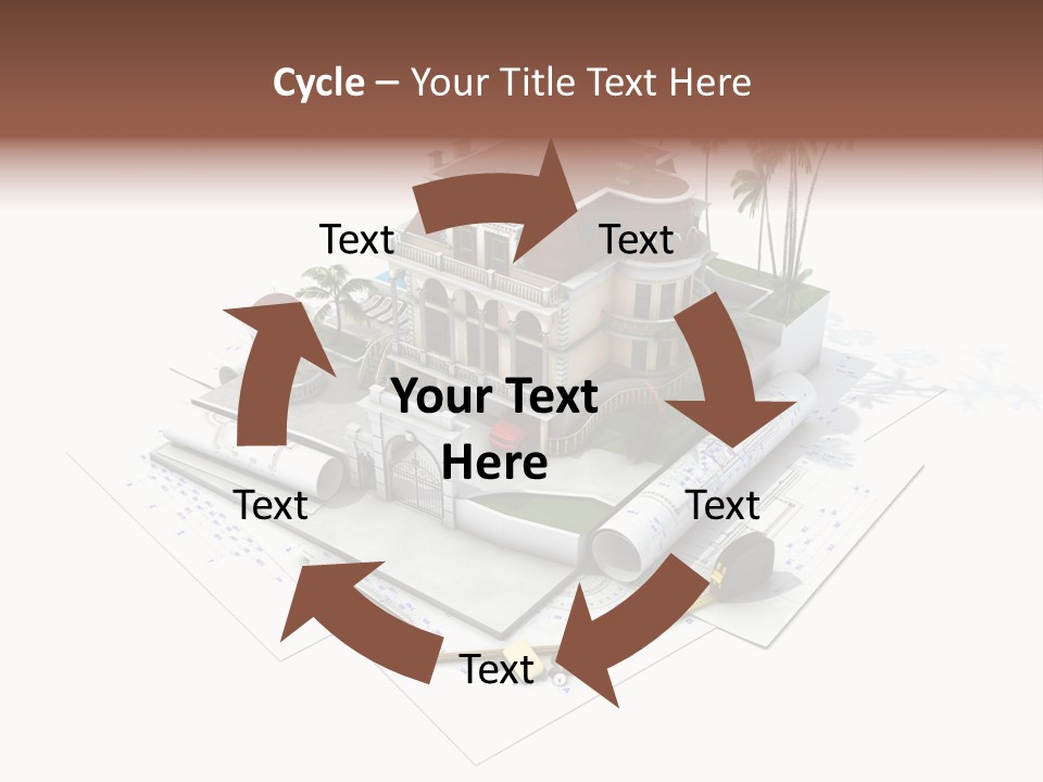 Cottage Facade Structure PowerPoint Template