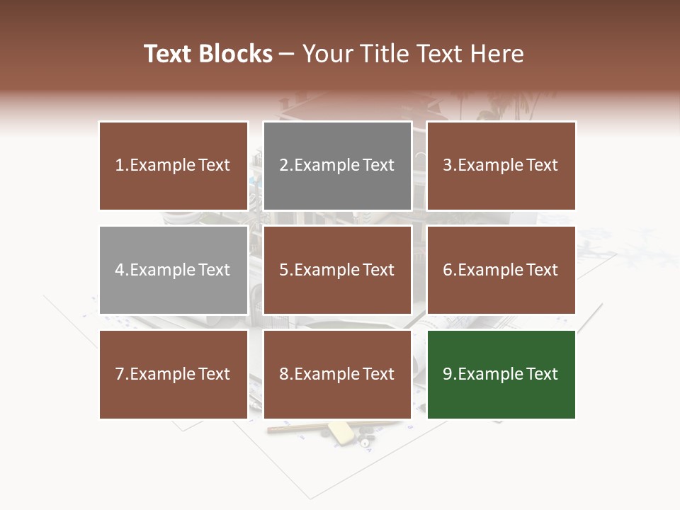 Cottage Facade Structure PowerPoint Template