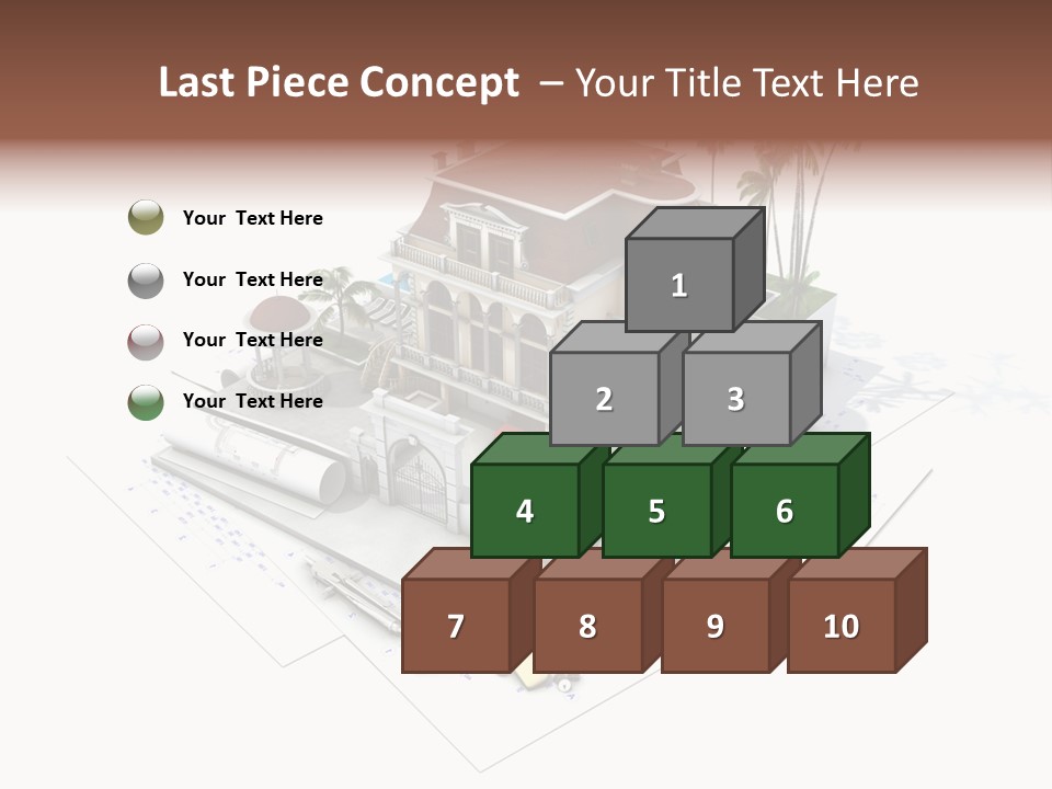Cottage Facade Structure PowerPoint Template