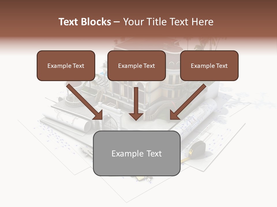 Cottage Facade Structure PowerPoint Template
