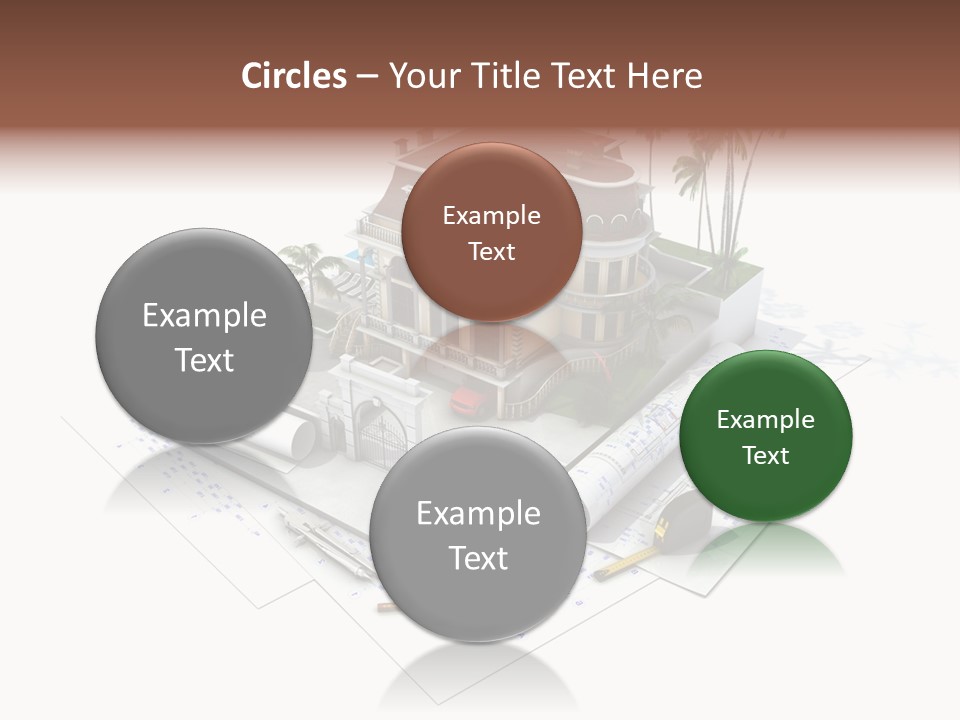 Cottage Facade Structure PowerPoint Template