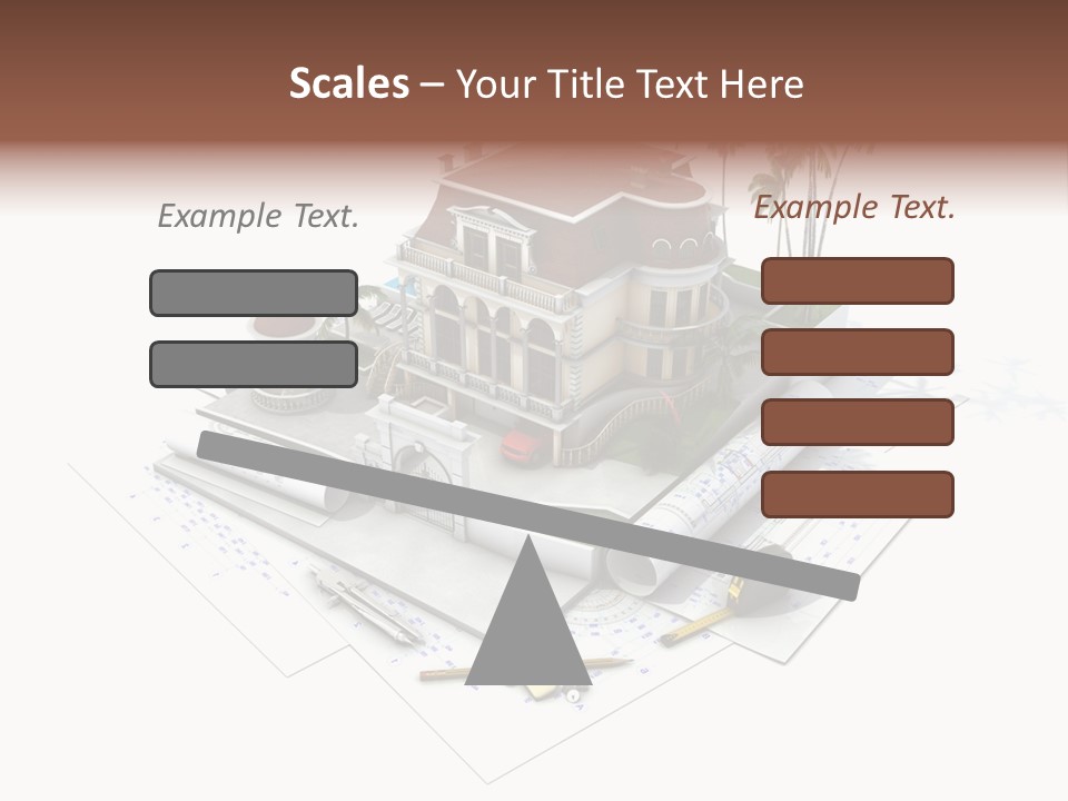 Cottage Facade Structure PowerPoint Template