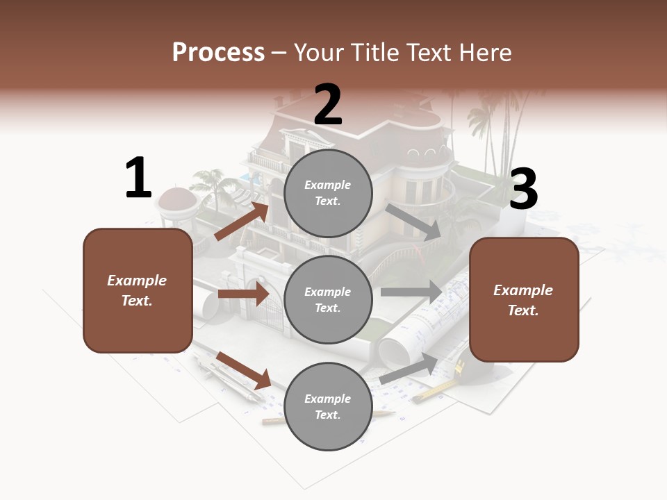 Cottage Facade Structure PowerPoint Template