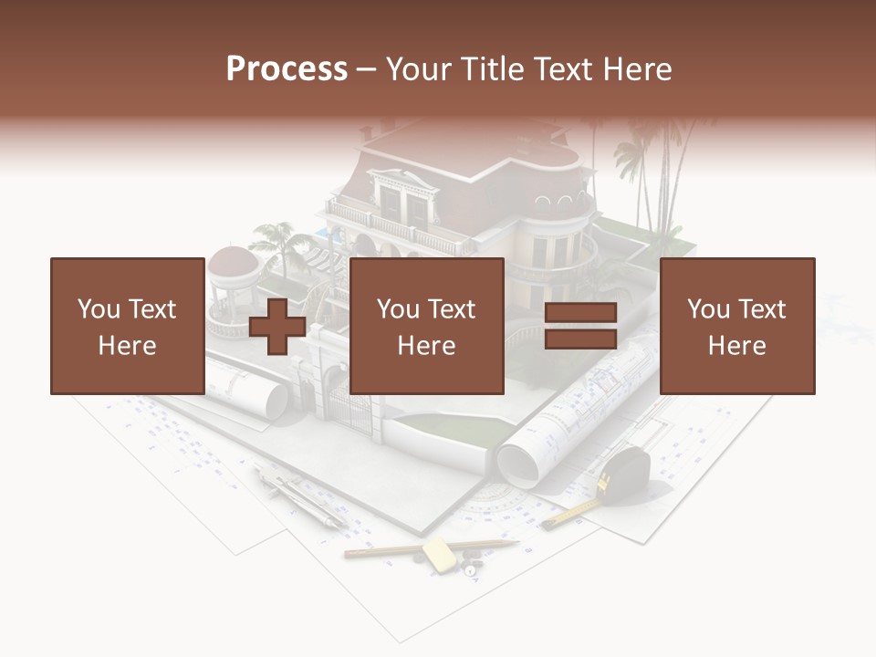 Cottage Facade Structure PowerPoint Template
