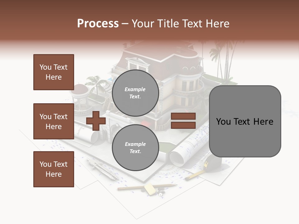 Cottage Facade Structure PowerPoint Template