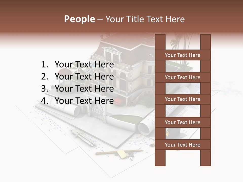 Cottage Facade Structure PowerPoint Template