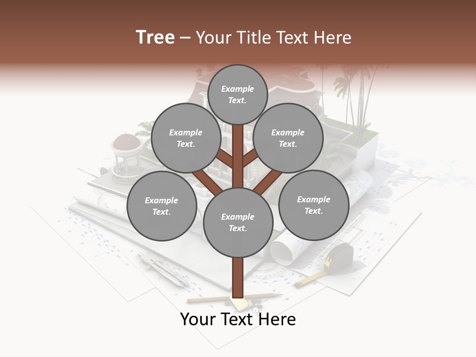 Cottage Facade Structure PowerPoint Template