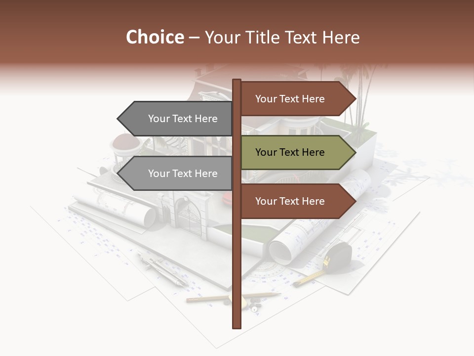 Cottage Facade Structure PowerPoint Template