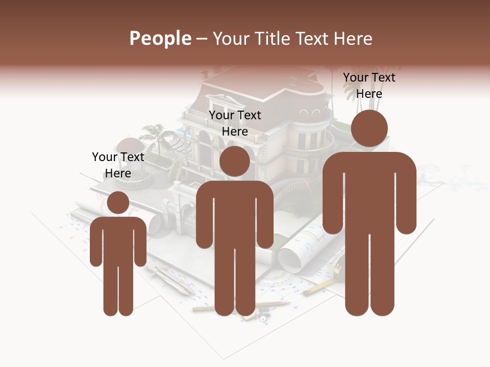 Cottage Facade Structure PowerPoint Template