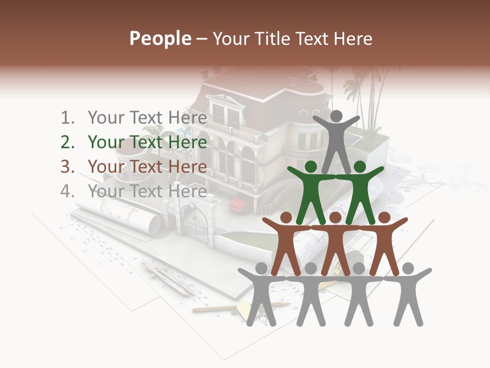 Cottage Facade Structure PowerPoint Template