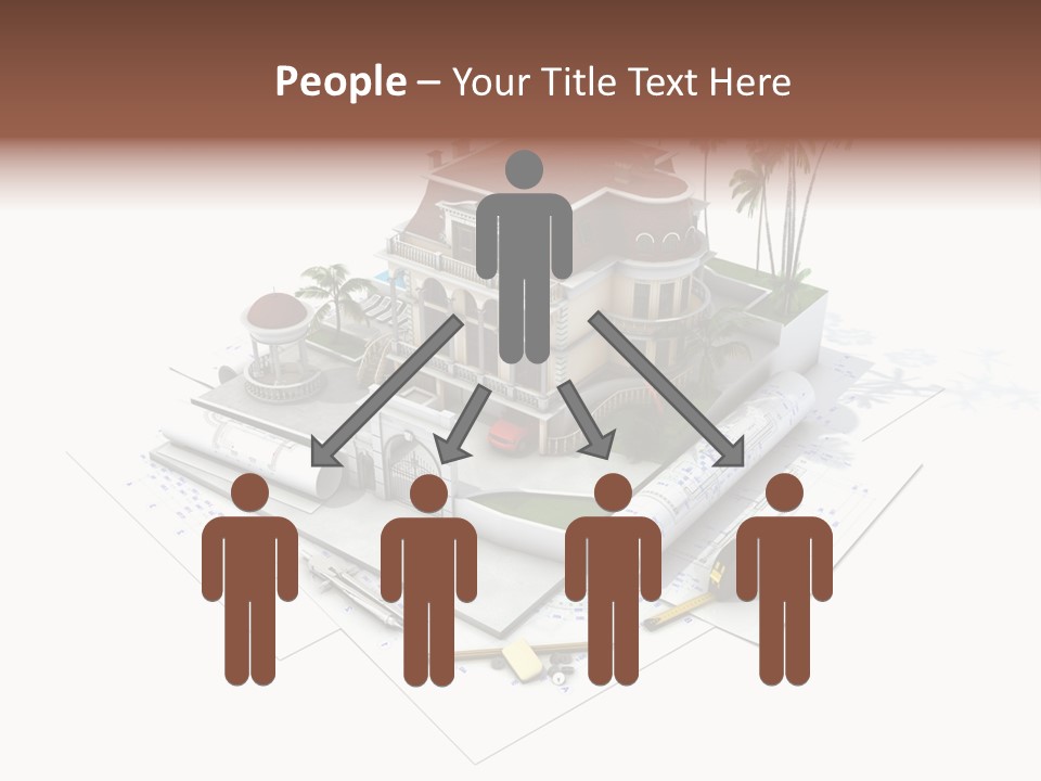 Cottage Facade Structure PowerPoint Template