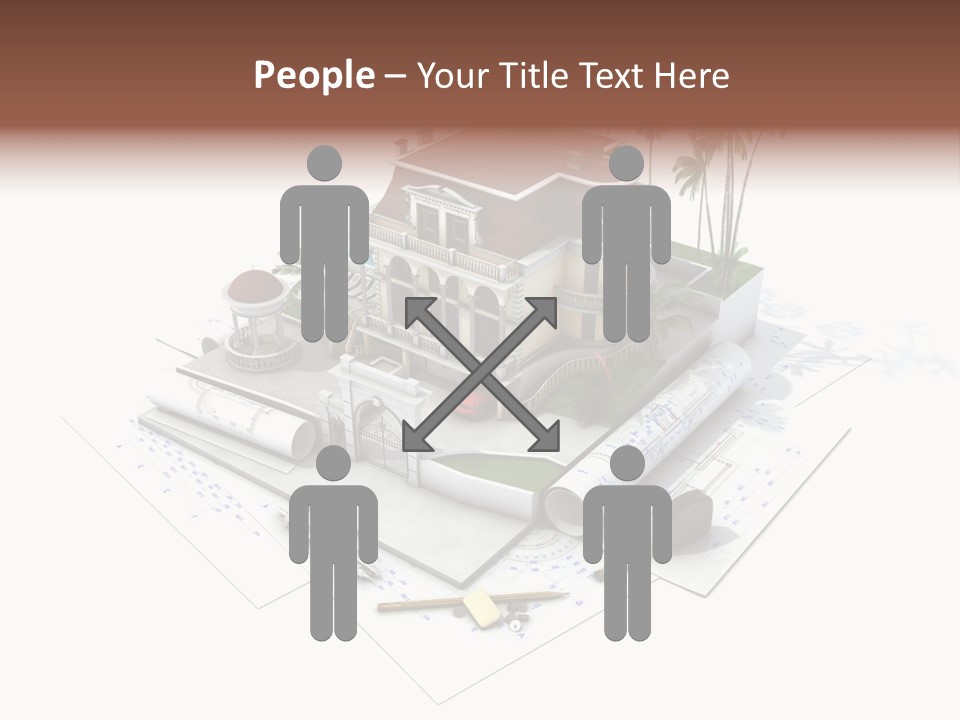 Cottage Facade Structure PowerPoint Template