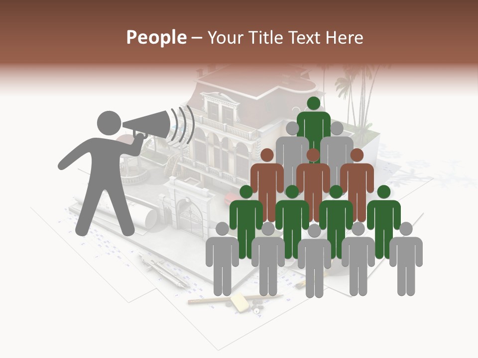 Cottage Facade Structure PowerPoint Template