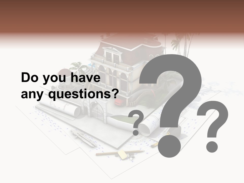 Cottage Facade Structure PowerPoint Template