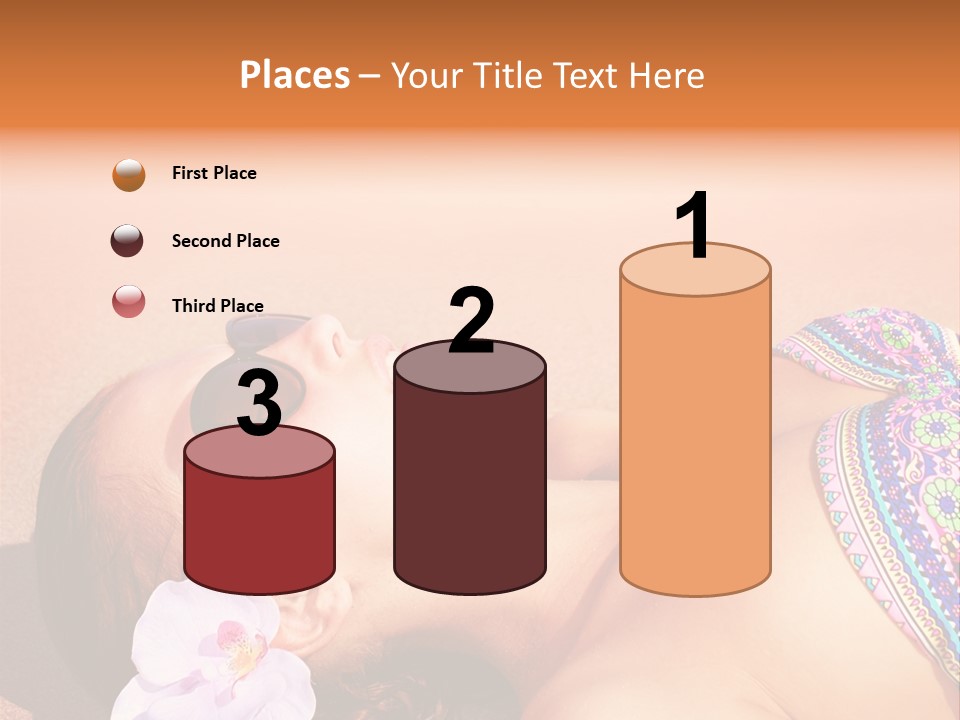 Orchid Vacation Woman PowerPoint Template