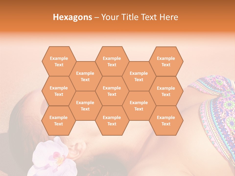 Orchid Vacation Woman PowerPoint Template