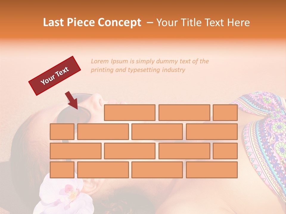 Orchid Vacation Woman PowerPoint Template