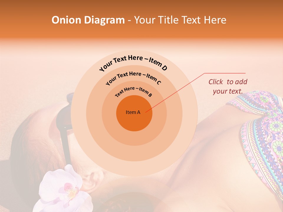 Orchid Vacation Woman PowerPoint Template