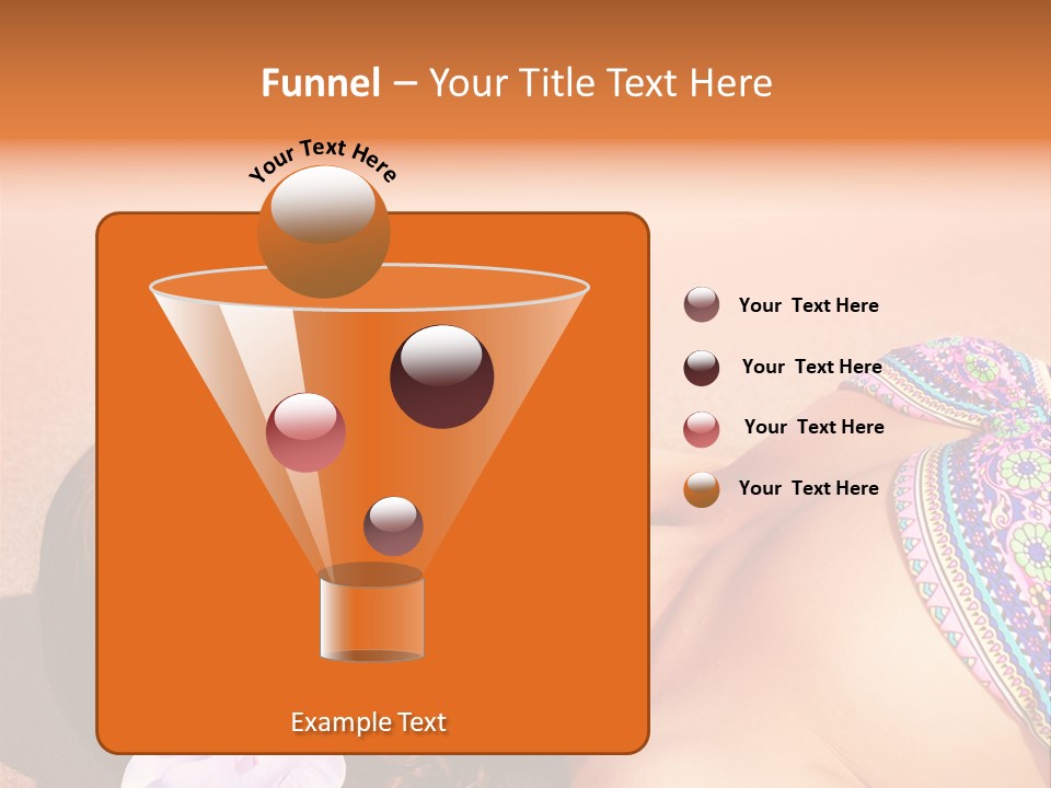 Orchid Vacation Woman PowerPoint Template