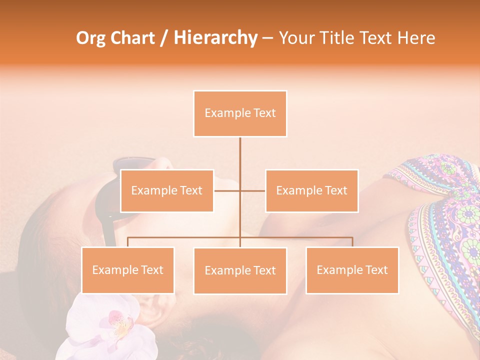 Orchid Vacation Woman PowerPoint Template