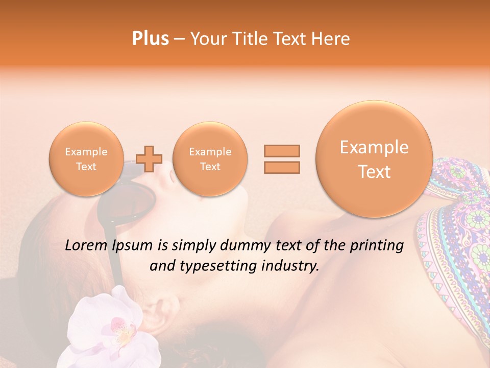 Orchid Vacation Woman PowerPoint Template