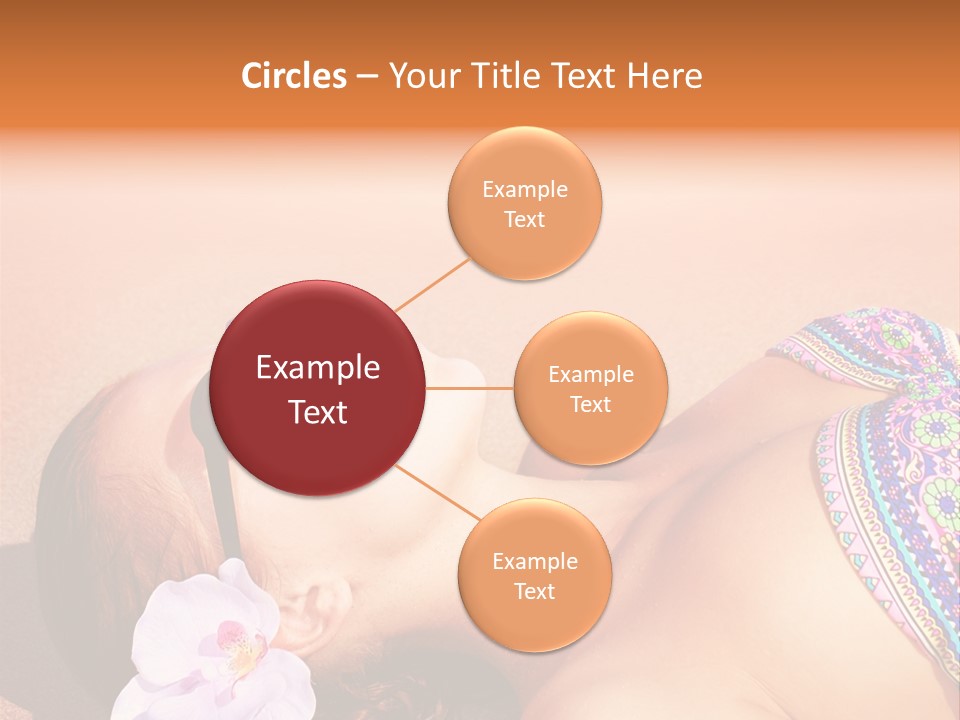 Orchid Vacation Woman PowerPoint Template