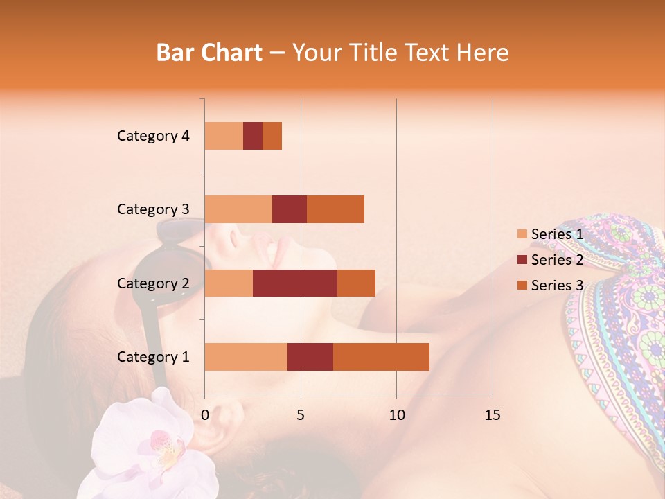 Orchid Vacation Woman PowerPoint Template