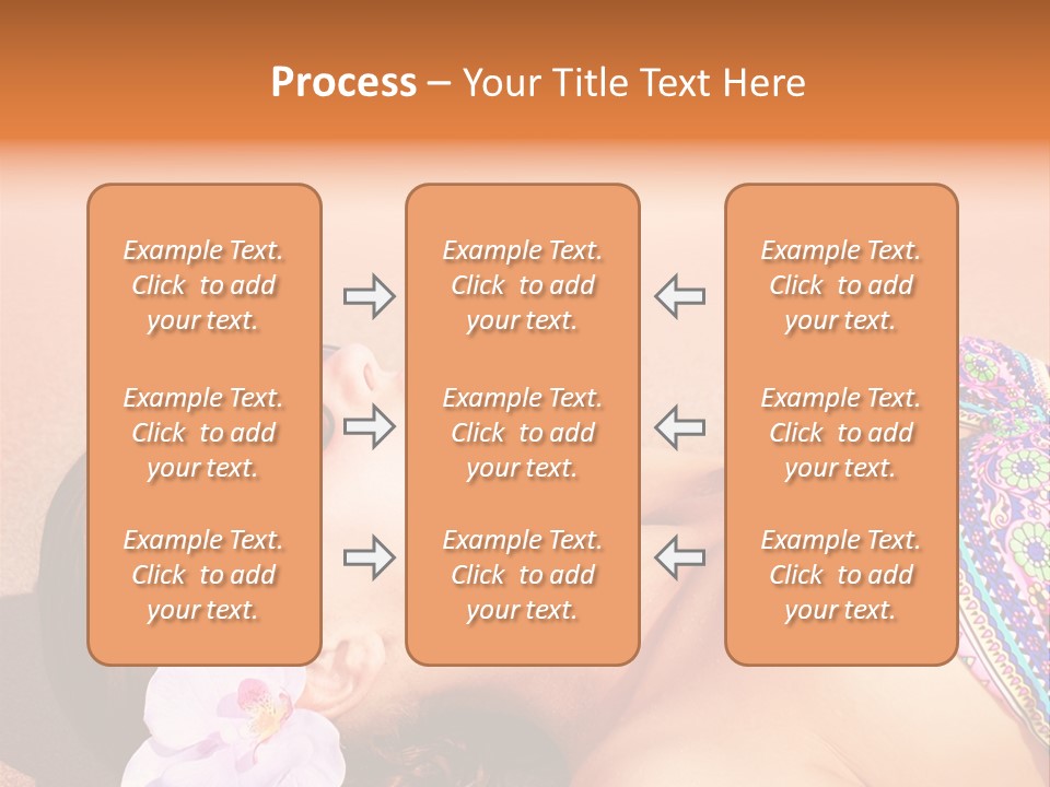 Orchid Vacation Woman PowerPoint Template