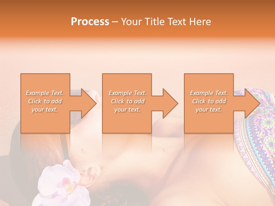 Orchid Vacation Woman PowerPoint Template