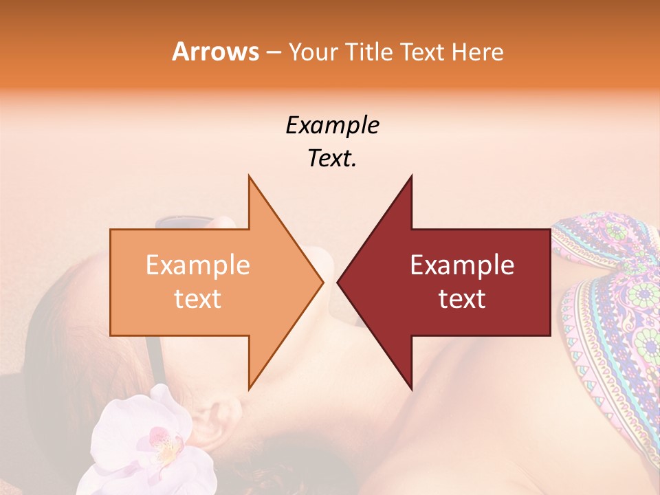 Orchid Vacation Woman PowerPoint Template