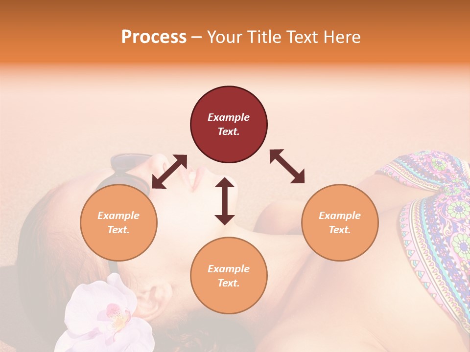 Orchid Vacation Woman PowerPoint Template