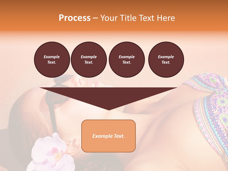 Orchid Vacation Woman PowerPoint Template