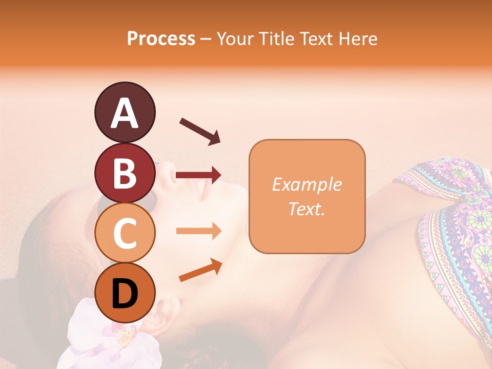 Orchid Vacation Woman PowerPoint Template