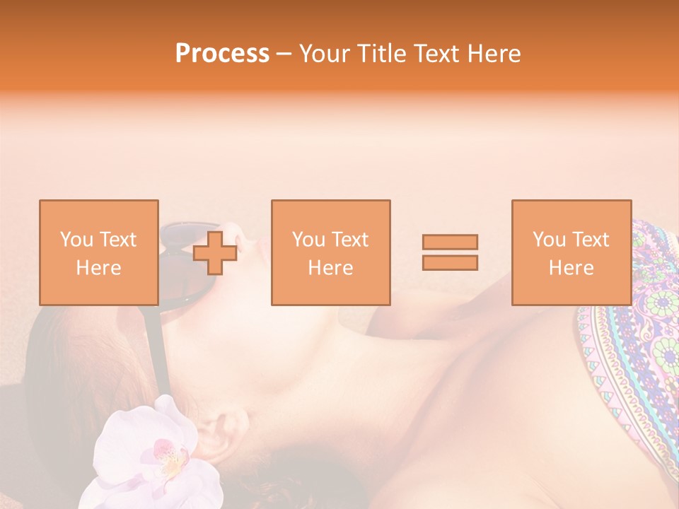 Orchid Vacation Woman PowerPoint Template