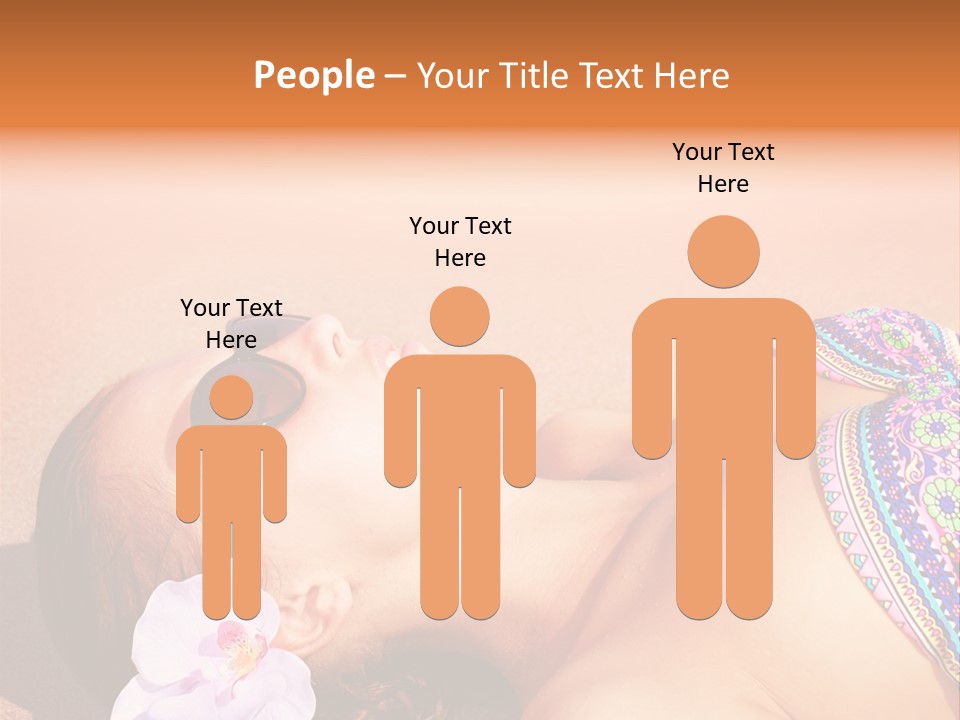 Orchid Vacation Woman PowerPoint Template