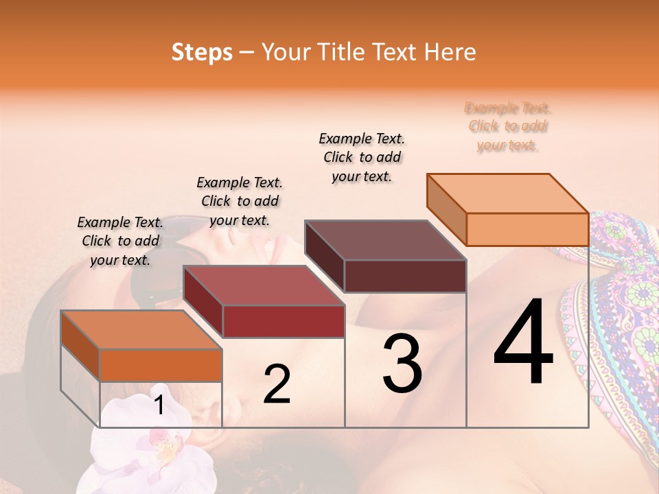 Orchid Vacation Woman PowerPoint Template