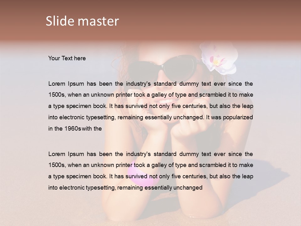 Laying Beautiful Travel PowerPoint Template