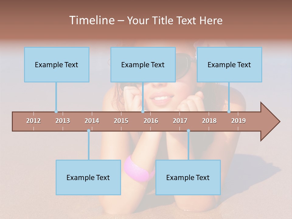 Laying Beautiful Travel PowerPoint Template