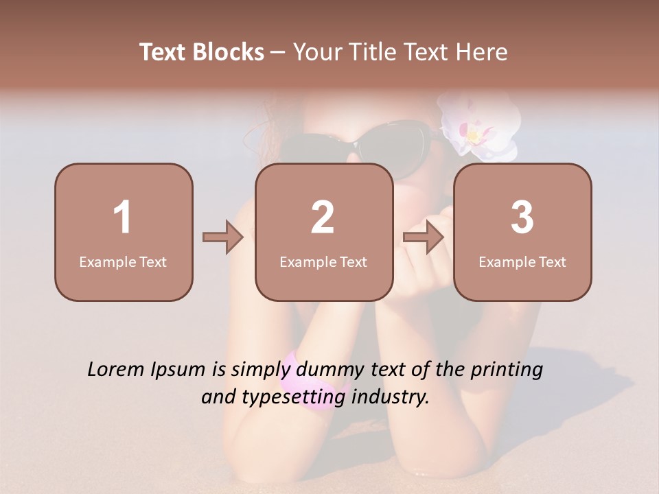 Laying Beautiful Travel PowerPoint Template