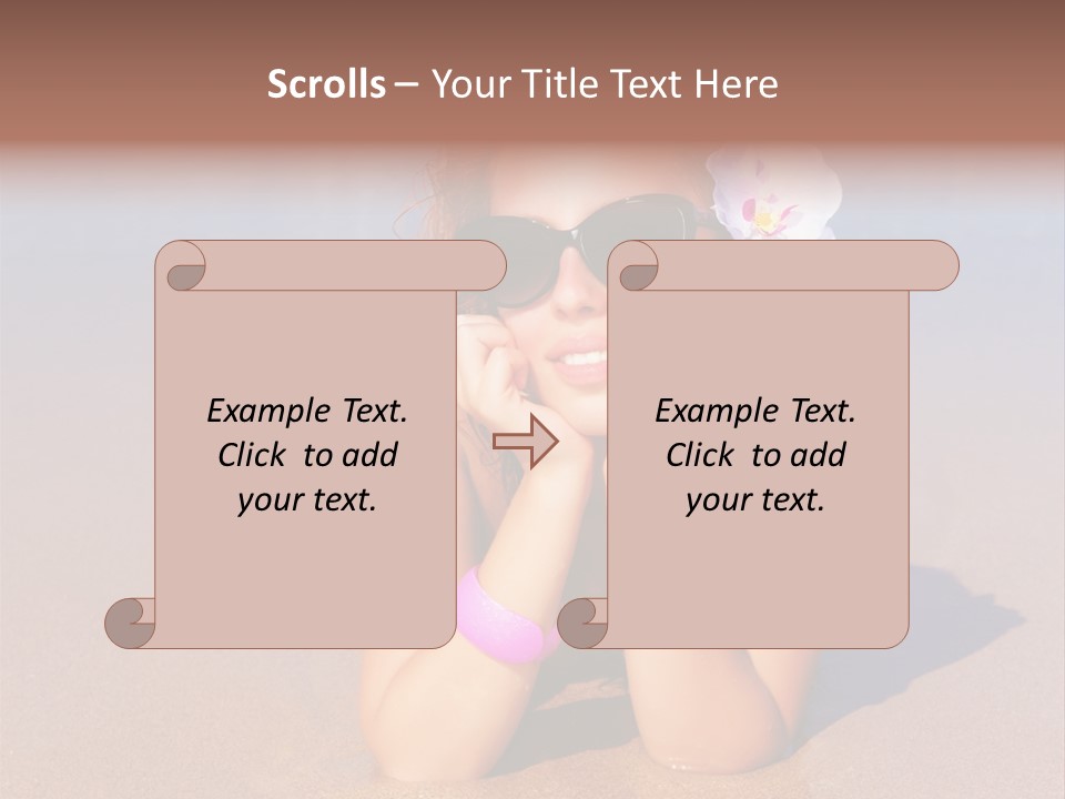 Laying Beautiful Travel PowerPoint Template