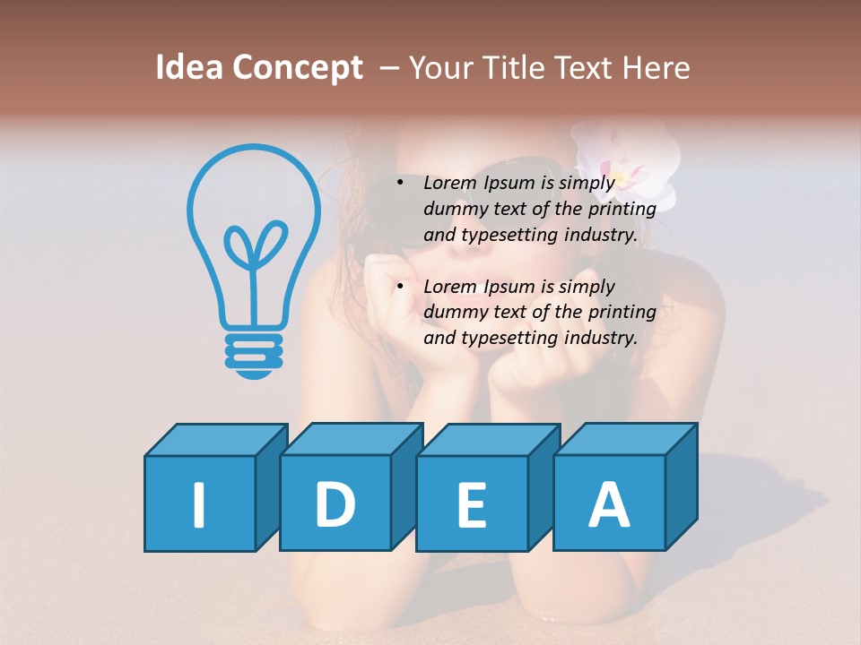 Laying Beautiful Travel PowerPoint Template