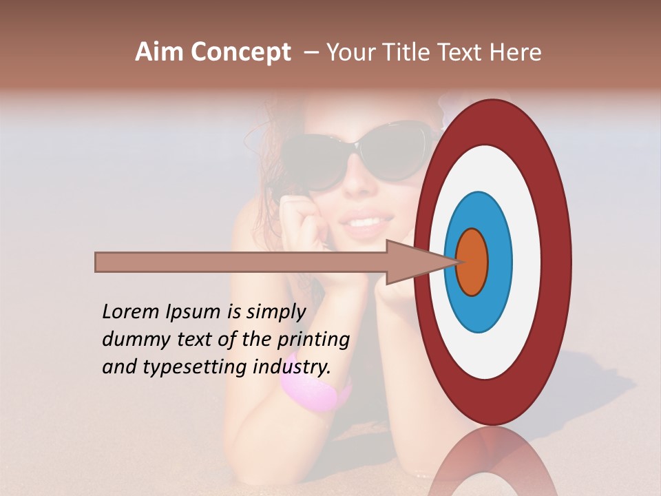 Laying Beautiful Travel PowerPoint Template