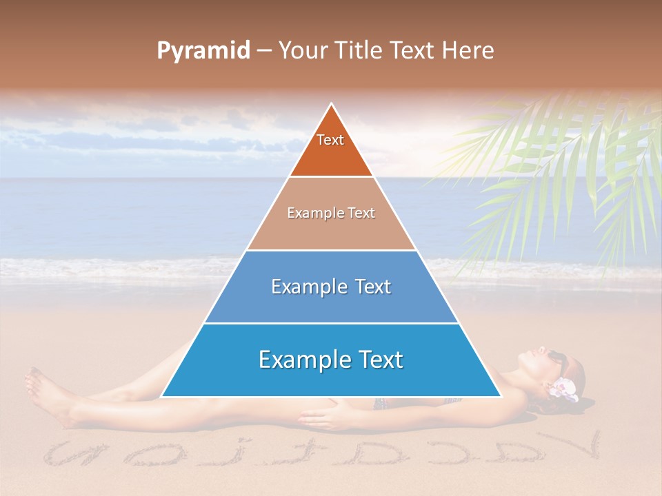 Dayspa Blue Palm PowerPoint Template